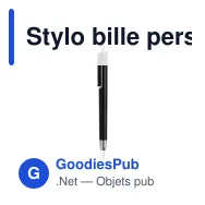 Stylo bille personnalisable Vista Solid avec logo - Miniature 11