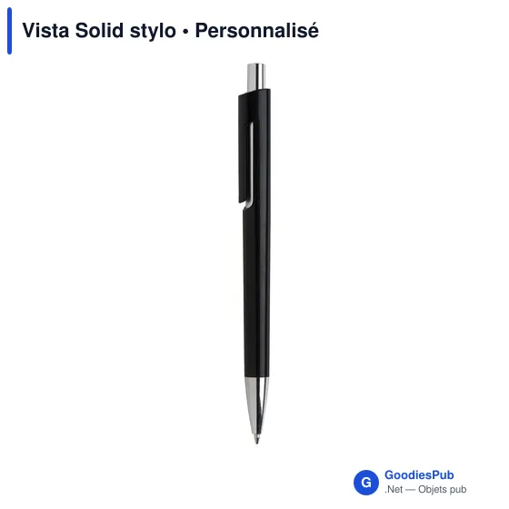 Stylo bille personnalisable Vista Solid avec logo - Image 11
