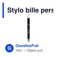 Stylo bille personnalisable Vista Solid avec logo - Miniature 12