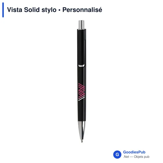 Stylo bille personnalisable Vista Solid avec logo - Image 12