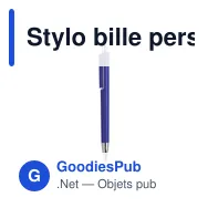 Stylo bille personnalisable Vista Solid avec logo - Miniature 3