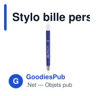 Stylo bille personnalisable Vista Solid avec logo - Miniature 4