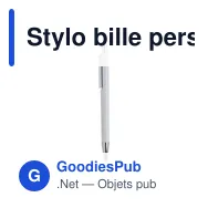 Stylo bille personnalisable Vista Solid avec logo - Miniature 5