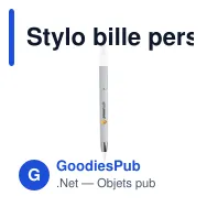 Stylo bille personnalisable Vista Solid avec logo - Miniature 6