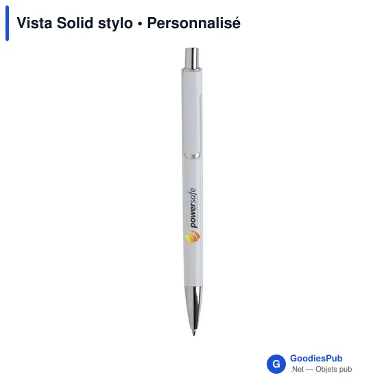 Stylo bille personnalisable Vista Solid avec logo - Image 6