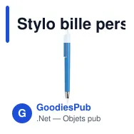 Stylo bille personnalisable Vista Solid avec logo - Miniature 9