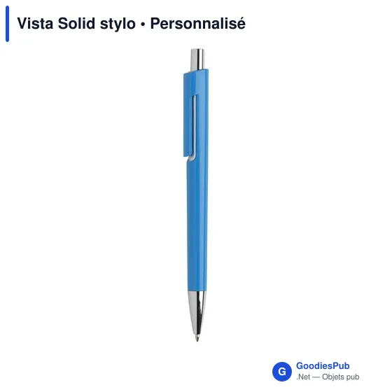 Stylo bille personnalisable Vista Solid avec logo - Image 9