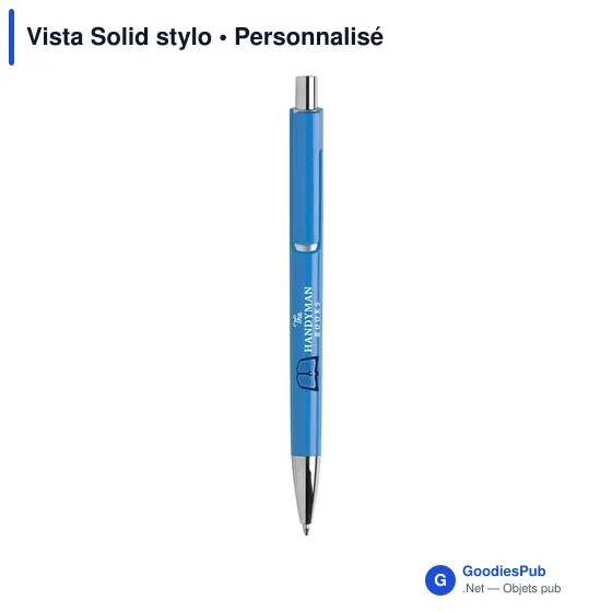 Stylo bille personnalisable Vista Solid avec logo - Image 10