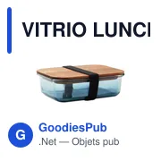 Boîte à lunch personnalisable en verre avec logo - VITRIO LUNCH - Miniature 1