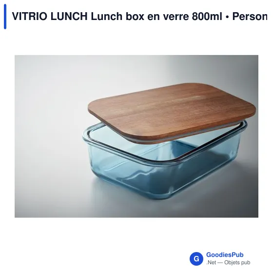 Boîte à lunch personnalisable en verre avec logo - VITRIO LUNCH - Image 2