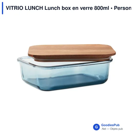 Boîte à lunch personnalisable en verre avec logo - VITRIO LUNCH - Image 4
