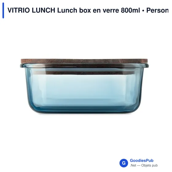 Boîte à lunch personnalisable en verre avec logo - VITRIO LUNCH - Image 5