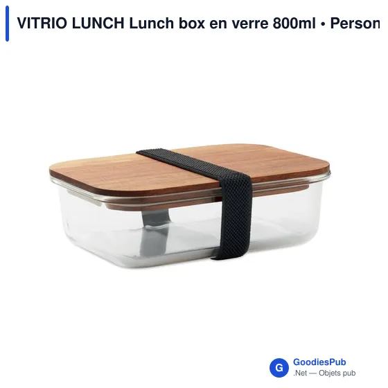 Boîte à lunch personnalisable en verre avec logo - VITRIO LUNCH - Image 6