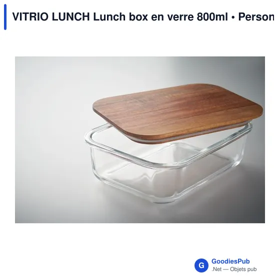 Boîte à lunch personnalisable en verre avec logo - VITRIO LUNCH - Image 7