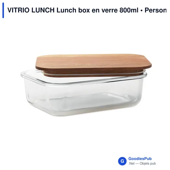 Boîte à lunch personnalisable en verre avec logo - VITRIO LUNCH - Image 9