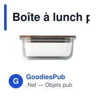 Boîte à lunch personnalisable en verre avec logo - VITRIO LUNCH - Miniature 10