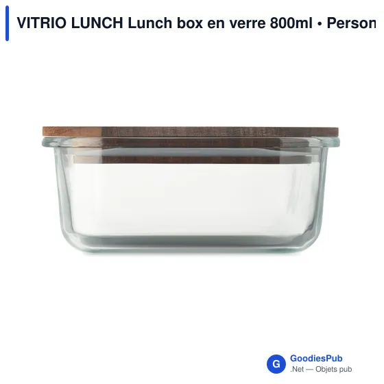 Boîte à lunch personnalisable en verre avec logo - VITRIO LUNCH - Image 10
