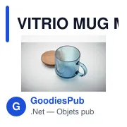 Mug en verre strié personnalisable avec logo - VITRIO MUG - Miniature 8