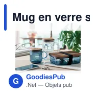 Mug en verre strié personnalisable avec logo - VITRIO MUG - Miniature 9