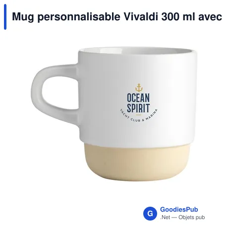 Mug personnalisable Vivaldi 300 ml avec logo