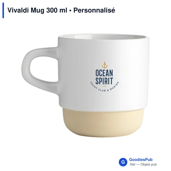 Mug personnalisable Vivaldi 300 ml avec logo - Image 1