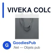 VIVEKA COLOUR Sac shopping en coton recyclé - Miniature 1