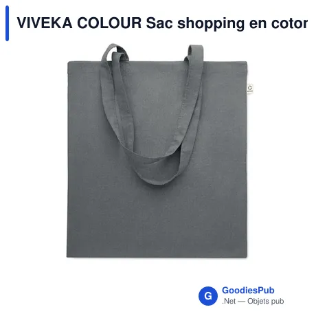 VIVEKA COLOUR Sac shopping en coton recyclé