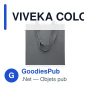 VIVEKA COLOUR Sac shopping en coton recyclé - Miniature 3
