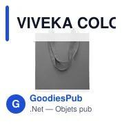 VIVEKA COLOUR Sac shopping en coton recyclé - Miniature 4