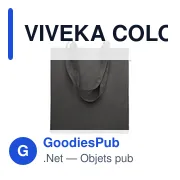 VIVEKA COLOUR Sac shopping en coton recyclé - Miniature 6