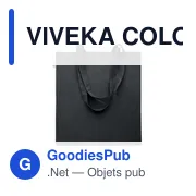 VIVEKA COLOUR Sac shopping en coton recyclé - Miniature 8