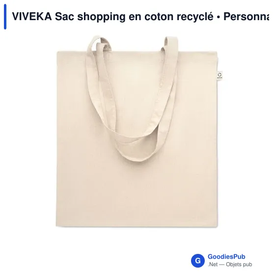 VIVEKA Sac shopping en coton recyclé - Image 1
