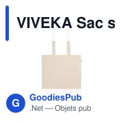 VIVEKA Sac shopping en coton recyclé - Miniature 2