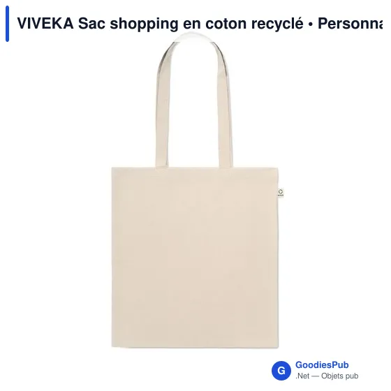 VIVEKA Sac shopping en coton recyclé - Image 2