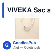 VIVEKA Sac shopping en coton recyclé - Miniature 3