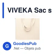 VIVEKA Sac shopping en coton recyclé - Miniature 4