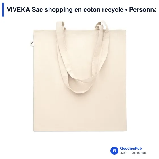 VIVEKA Sac shopping en coton recyclé - Image 4