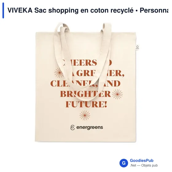 VIVEKA Sac shopping en coton recyclé - Image 5