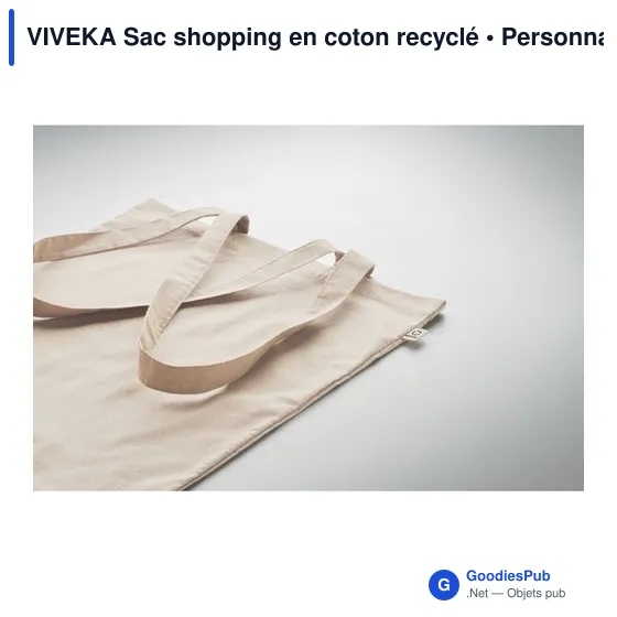 VIVEKA Sac shopping en coton recyclé - Image 6
