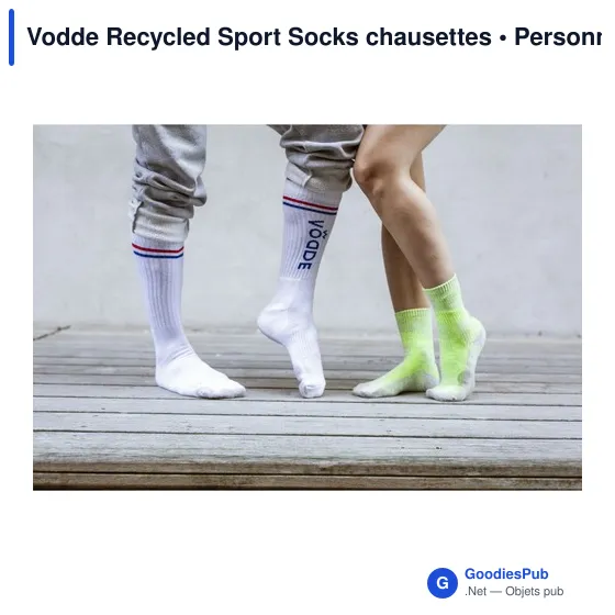 Chaussettes sport personnalisables Vodde - logo inclus - Image 7