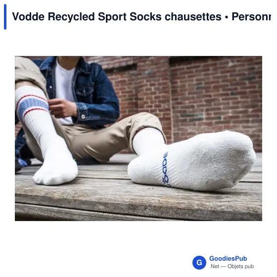 Chaussettes sport personnalisables Vodde - logo inclus - Image 8
