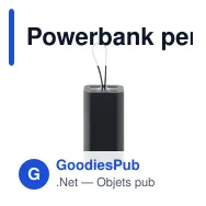 Powerbank personnalisable VOIMA 20.000 mAh avec logo - Miniature 2