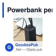 Powerbank personnalisable VOIMA 20.000 mAh avec logo - Miniature 11