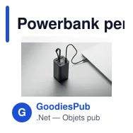 Powerbank personnalisable VOIMA 20.000 mAh avec logo - Miniature 3