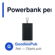 Powerbank personnalisable VOIMA 20.000 mAh avec logo - Miniature 4