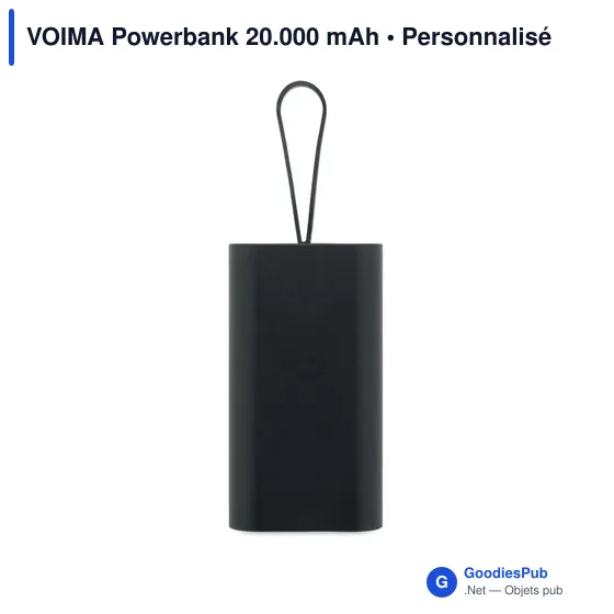Powerbank personnalisable VOIMA 20.000 mAh avec logo - Image 4