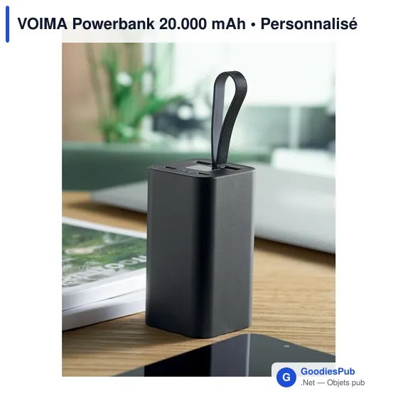 Powerbank personnalisable VOIMA 20.000 mAh avec logo - Image 6
