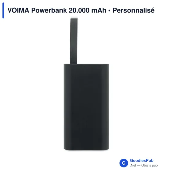 Powerbank personnalisable VOIMA 20.000 mAh avec logo - Image 7