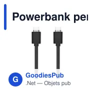 Powerbank personnalisable VOIMA 20.000 mAh avec logo - Miniature 8