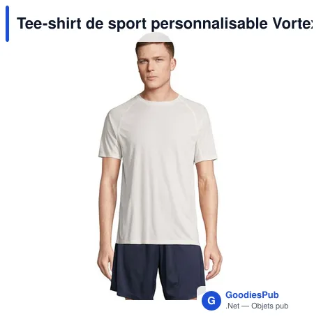 Tee-shirt de sport personnalisable Vortex avec logo